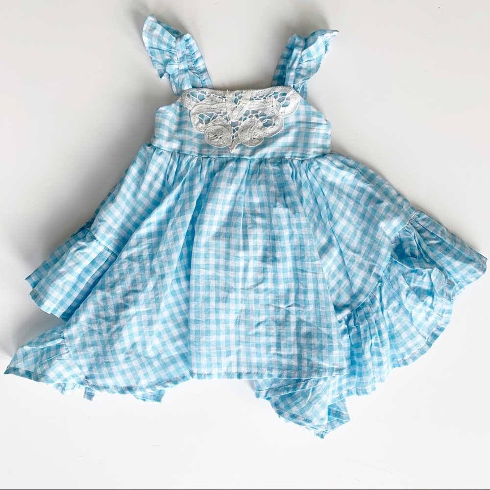 MISS MONA MOUSE Picnic Checkered Baby Girl Dress